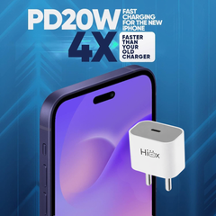 HIENX 20W Fast Charger for iPhone – USB-C PD Wall Adapter Compatible with iPhone 15, 14, 13, 12 Series