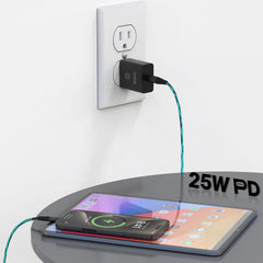 25W Samsung Charger Adapter USB Type C for Samsung Galaxy Z Fold 6/5/4,Z Flip6/5/4, S25/S24/S24+/S24 Ultra, S23/S23+/S23 Ultra/S23 FE with PD 3.0 Fast Charging