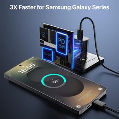 25W Samsung Charger Adapter USB Type C for Samsung Galaxy Z Fold 6/5/4,Z Flip6/5/4, S25/S24/S24+/S24 Ultra, S23/S23+/S23 Ultra/S23 FE with PD 3.0 Fast Charging