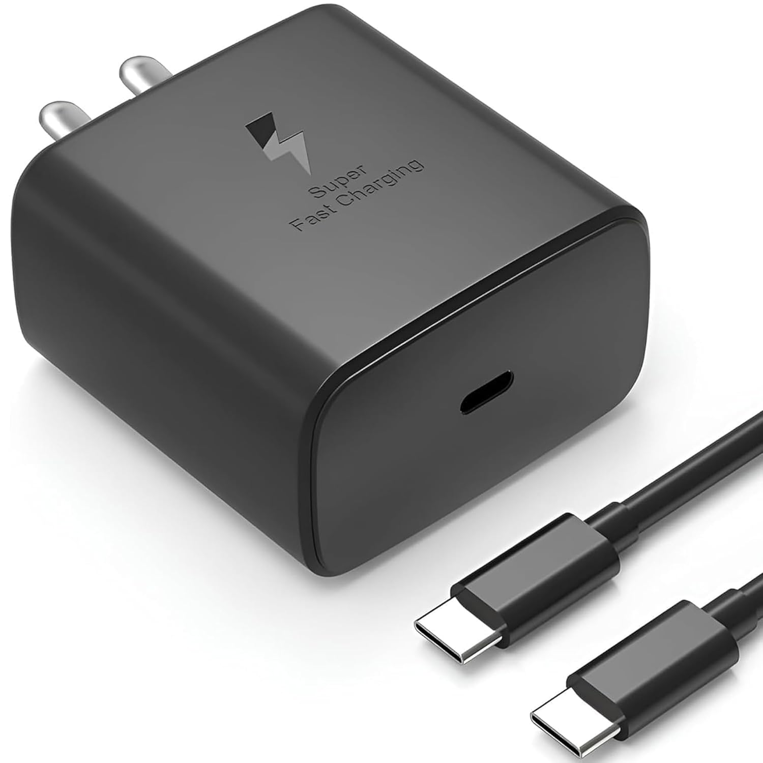 HIENX Samsung 45W Super Fast Charging Type-C Adapter – PD Fast Charger with 3.0A Output, Multi-Protection & Compact Design