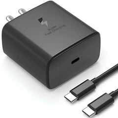 HIENX Samsung 45W Super Fast Charging Type-C Adapter – PD Fast Charger with 3.0A Output, Multi-Protection & Compact Design