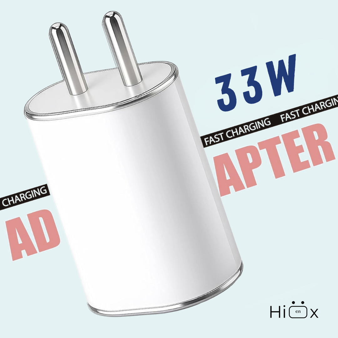 HIENX 33W Fast Charging Type-C Adapter – PD Rapid Charger with 3A Output & Multi-Protection